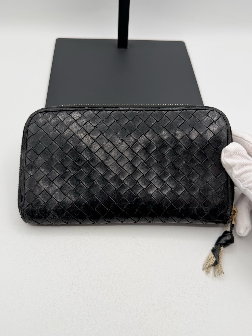 Bottega Veneta Weave Zip Around Wallet
